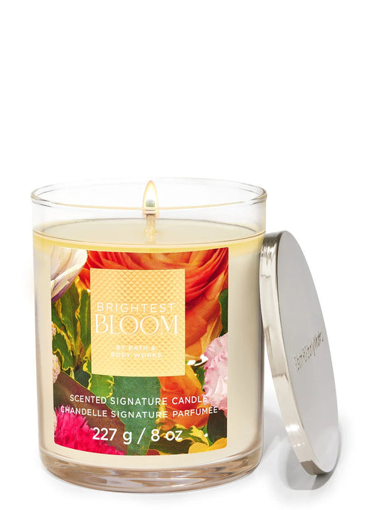 Bath & Body Works Brightest Bloom Signature Single Wick Candle