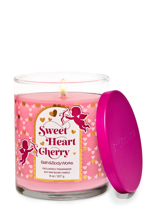 Bath & Body Works Sweetheart Cherry Single Wick Candle