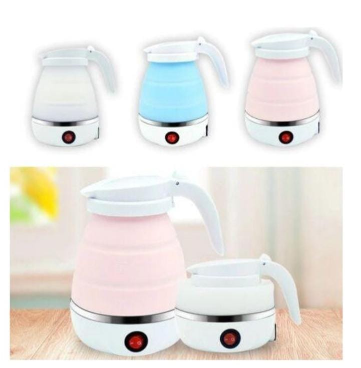 0.8 Litres Silicone Portable Foldable Travel Electric Water Kettle / Tea Pot