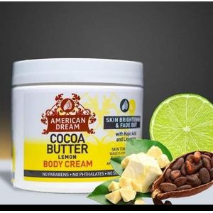 American Dream Lemon Cocoa Butter For Skin Brightening Fadeout