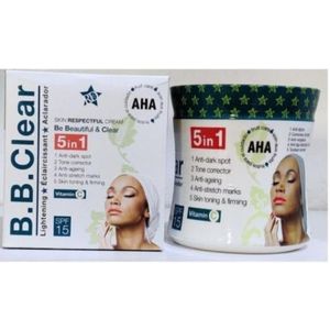 B.B. Clear AHA 5 In 1 Lightening Cream with vitamin C for Clear Skin