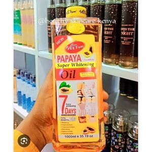 VEET GOLD Papaya Super Whitening & Brightening Body Oil-1000ml.