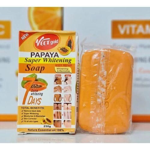 VEET GOLD Papaya Super Whitening Body Soap.