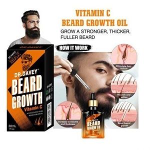 Dr davey Beard Anit-Itch Anti-Frizz Softening Strengthening Hair Growth Oil with Argan Oil + Vitamin E