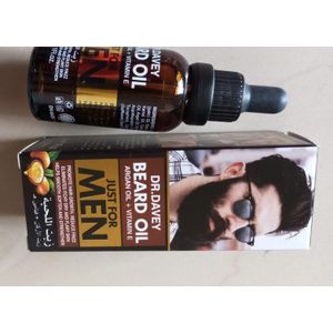 Dr davey Beard Anit-Itch Anti-Frizz Softening Strengthening Hair Growth Oil with Argan Oil + Vitamin E