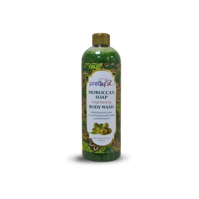 Pretty Be Moroccan Soap Brightening Body Wash with Natural Olive Oil Extracts (1000ml)