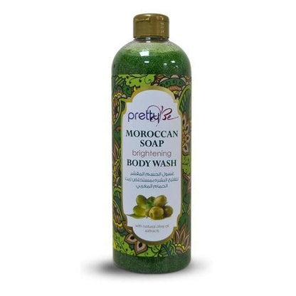 Pretty Be Moroccan Soap Brightening Body Wash with Natural Olive Oil Extracts (1000ml)