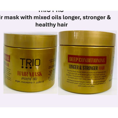 TRIO PRO Hair Mask with Mixed Oils - Longer, Stronger & Healthy Hair - 500ml