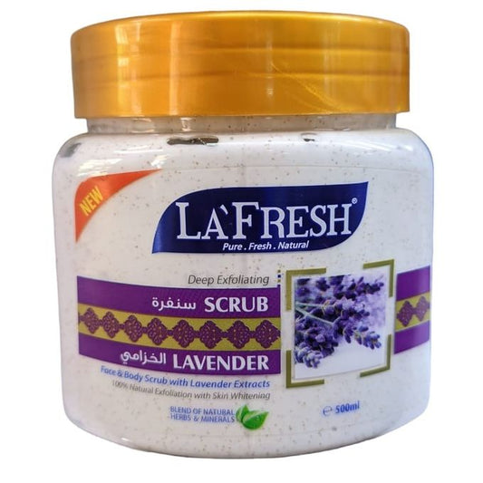 La Fresh Lavender Face & Body Scrub (500ml)