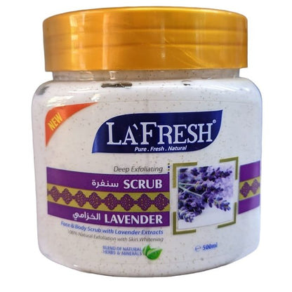 La Fresh Lavender Face & Body Scrub (500ml)