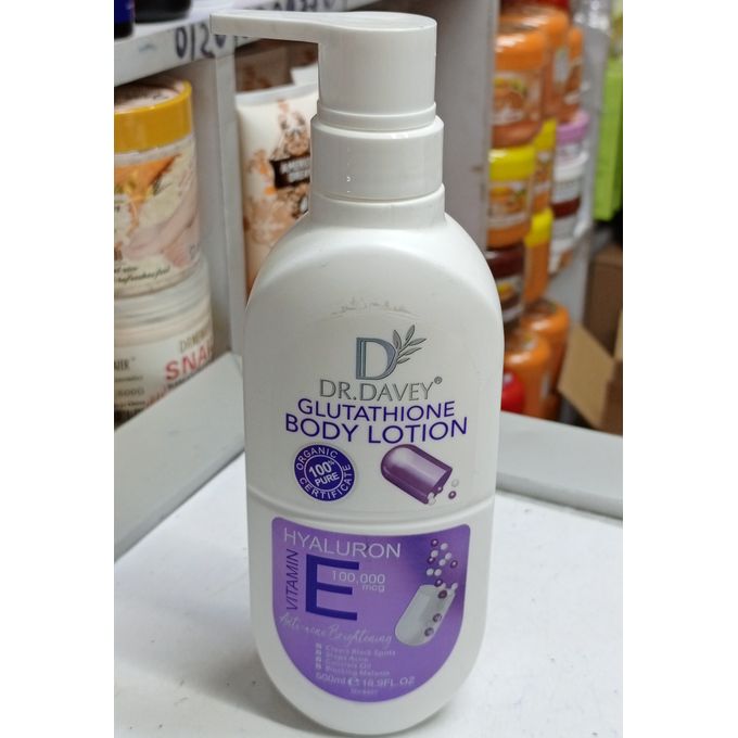 Dr. Davey Glutathione Body Lotion with Hyaluron & Vitamin E - 500ml