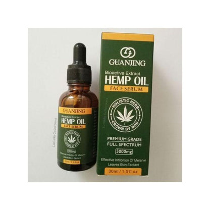 Guanjing Hemp Oil Face Serum – 5000mg Holistic Herb Bioactive Extract (30ml)