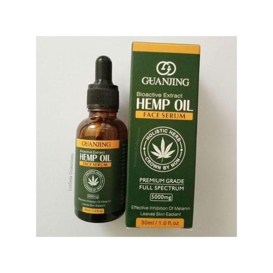 Guanjing Hemp Oil Face Serum – 5000mg Holistic Herb Bioactive Extract (30ml)