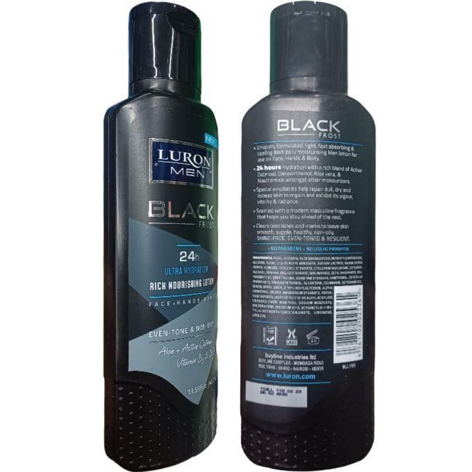 Luron MEN Black Frost 24 Hour Ultra Hydration Rich Nourishing Lotion
