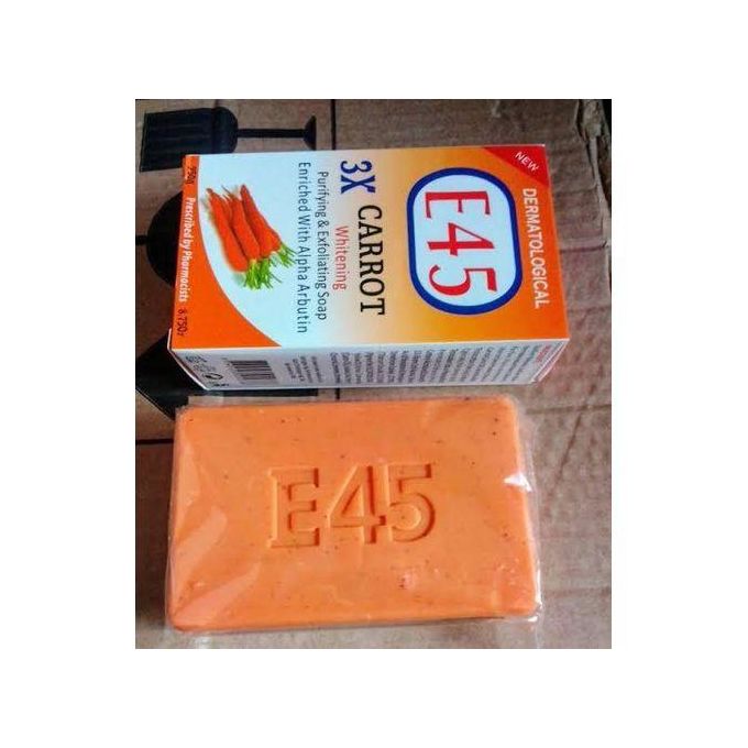 E45 3X Carrot & Goat's Milk Whitening, Purifying & Exfoliating Anti-Acne Soap