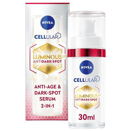 NIVEA Cellular Luminous630 Anti-Dark Spot 2-in-1 Anti-Age & Spot Serum – 30ml
