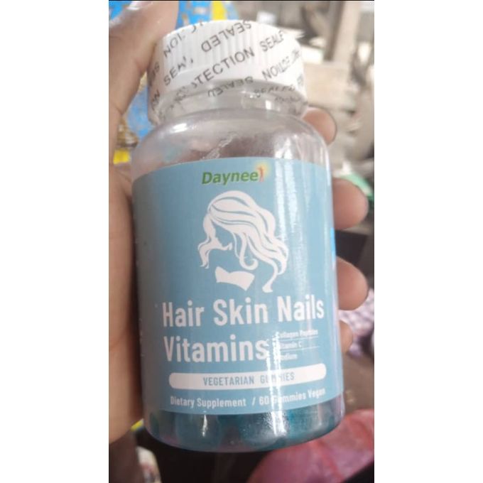 Daynee Hair Skin Nails Vitamins Gummies – 60 Capsules