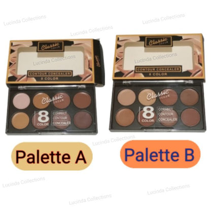 Classic 8 Correct Contour Concealer Cream Palette A