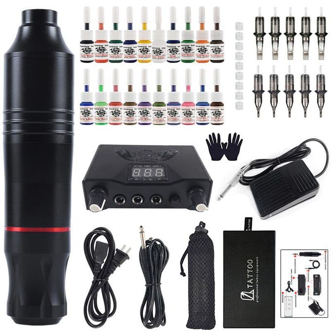 Beginner Tattoo Equipment Set – Black