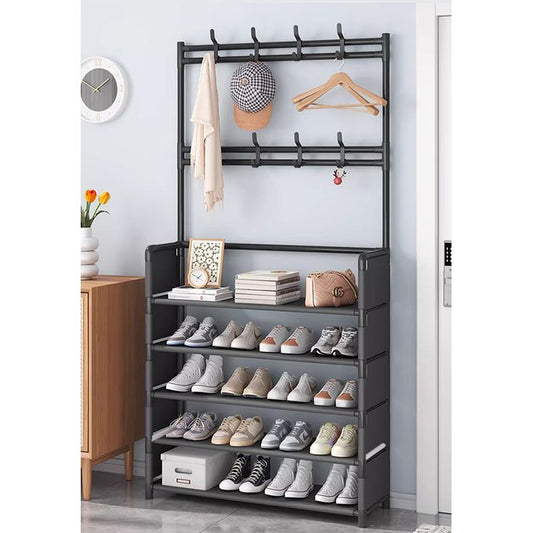 CYFAZA 5-Tier Metal Shoe & Hat Rack