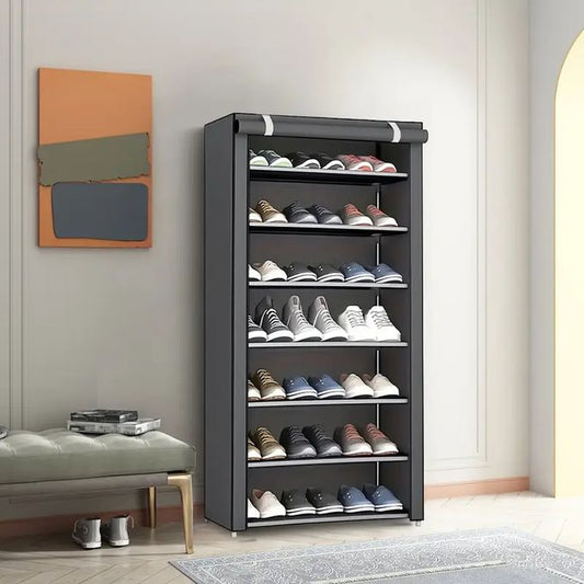 TIMBUTUS 7-Layer Dustproof Shoe Rack Organizer