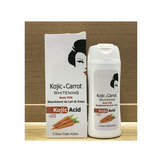 Kojic Carrot Whitening Body Milk (5 Days Triple Action) – 350ml