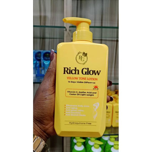 Rich Glow Yellow Tone Lotion 14 Days Visible Difference With SPF 50