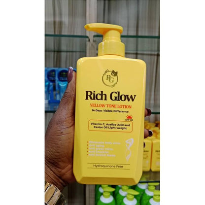 Rich Glow Yellow Tone Lotion 14 Days Visible Difference With SPF 50