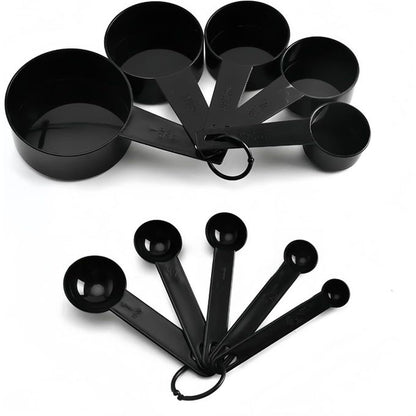 CYFAZA Measuring Cups and Spoons, 10-Piece Set