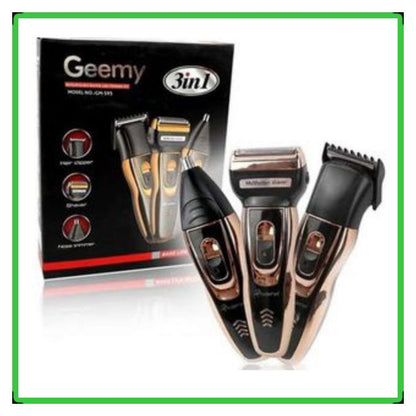 Geemy 3-in-1 Rechargeable Electric Shaving Machine