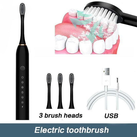 Electric Whitening Toothbrush with 4 Brush Heads