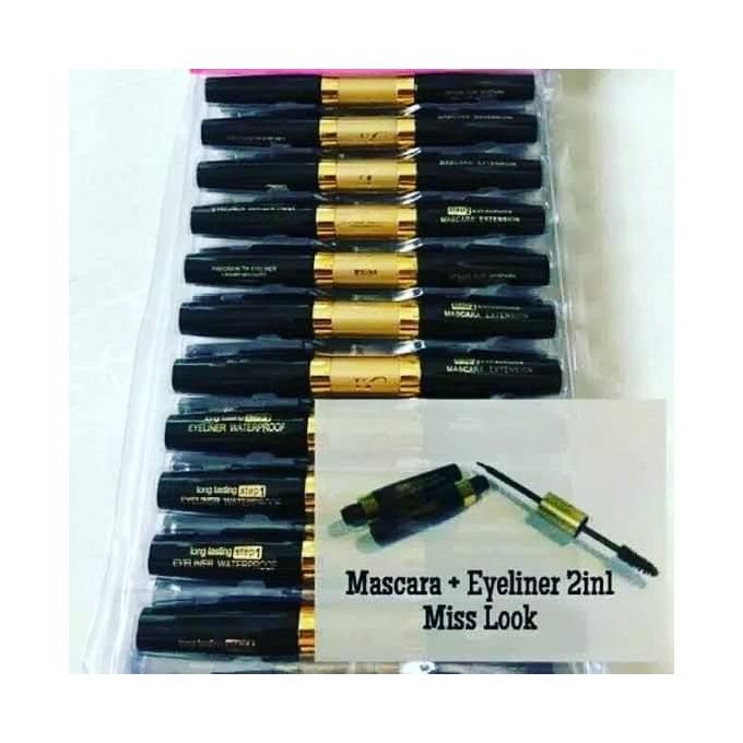 Miss Look Waterproof 2-in-1 Mascara & Eyeliner