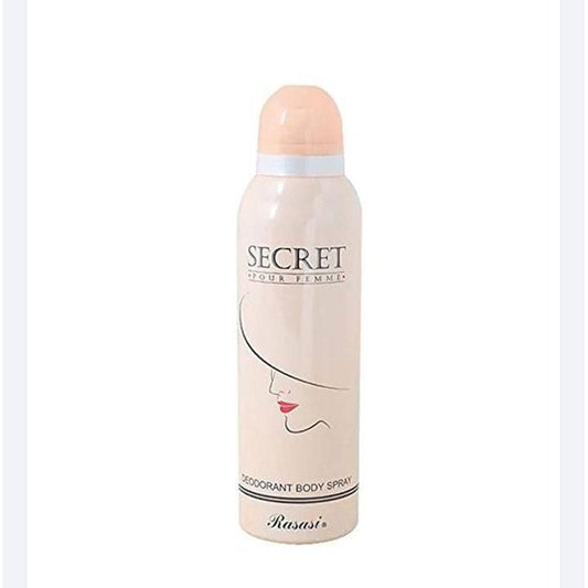 Rasasi Secret Pour Femme Deodorant Body Spray for Women – 200ml