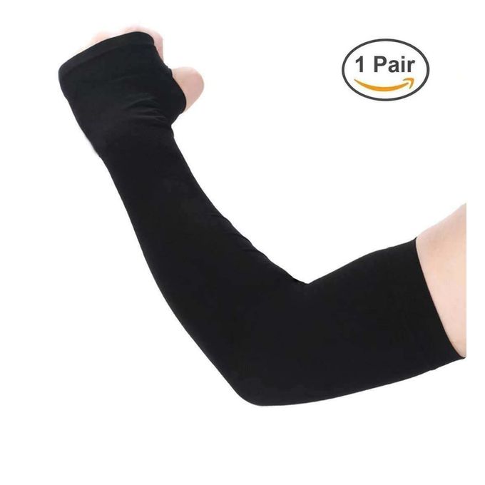 1 Pair UV Sun Protection Cooling Arm Sleeves for Men & Women