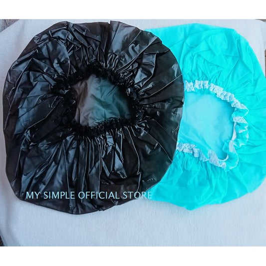 2PC Shower Cap / Bathing Cap – Reusable & Waterproof