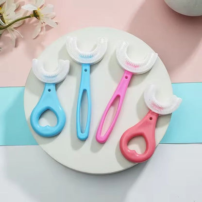 U-Shaped 360° Baby Toothbrush – Soft Silicone Oral Care for Toddlers & Newborns