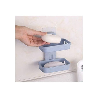 Strong Suction Cup Double Layer Soap Dish – Soap Drain Rack