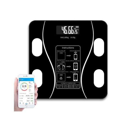 Smart Digital Weight Scale – Bluetooth Body Fat Scale with USB Charging
