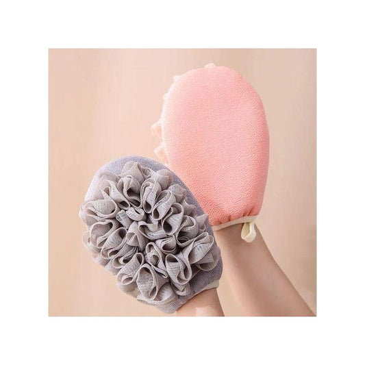 2 in 1 Double Sided Bathing Glove Shower Bath Exfoliating Glove Bathing Sponge