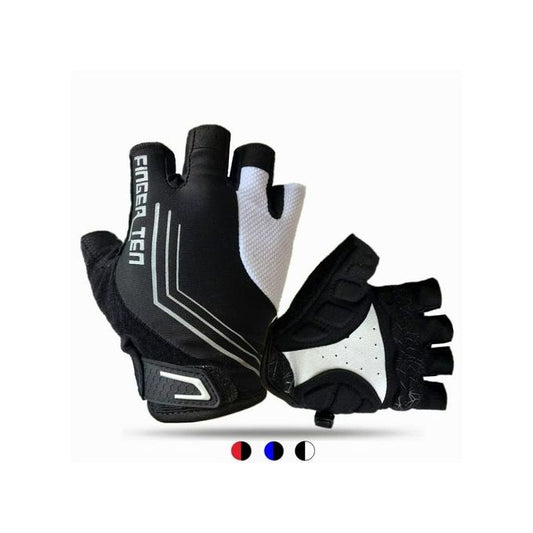 Gym Weight Lifting Cycling Riding Gloves - Black