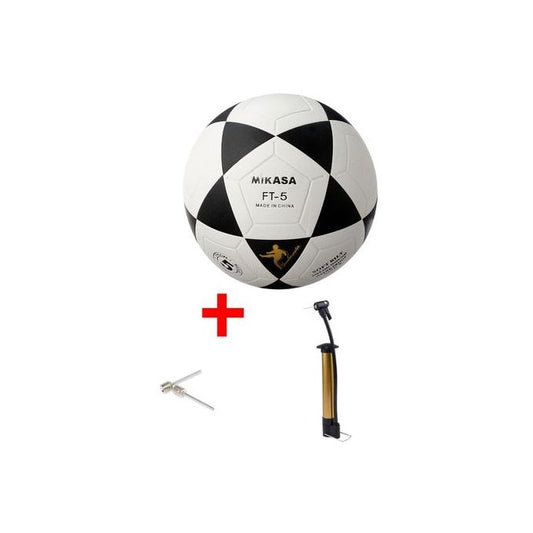 Mikasa Size 5 Soccer Ball Black & White Plus Hand Pump
