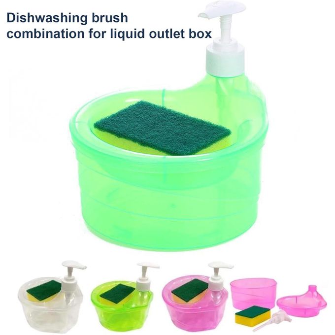 2 in 1 Transparent Visible Leakproof Kitchen Press-Type Dishwasher Pump Dispenser