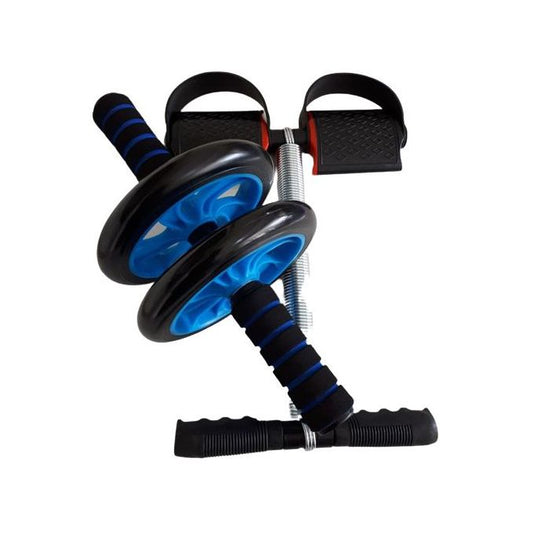 Tummy Trimmer Exerciser + AB Wheel Roller