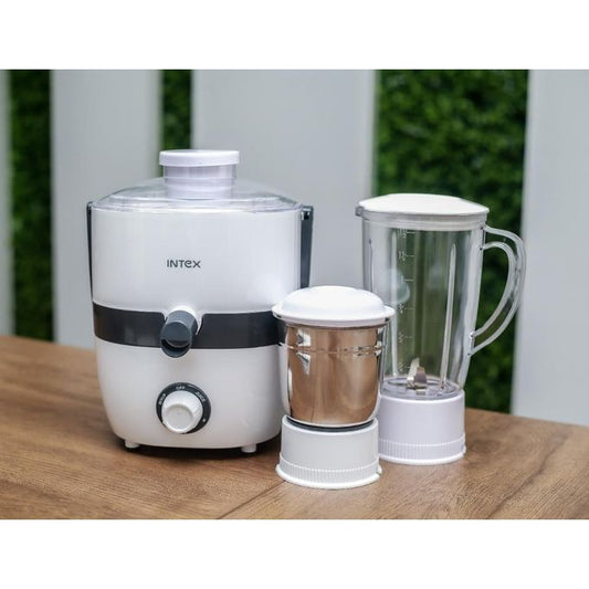Intex 3-in-1 Juicer, Blender & Grinder – 1.5L