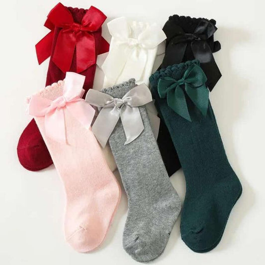 2PCS Cotton Baby Long Knee Socks – Newborn Baby Stockings