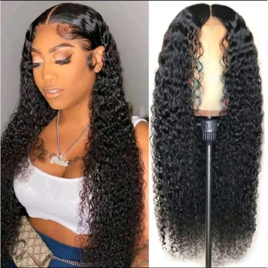 Wig Ladies Fashion Long Curly Black Hair for Women