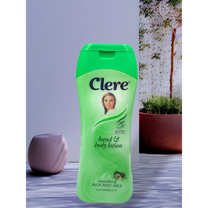 Clere Glycerine Enriched Smoothing Avocado Milk Body Lotion with Vitamin E & A