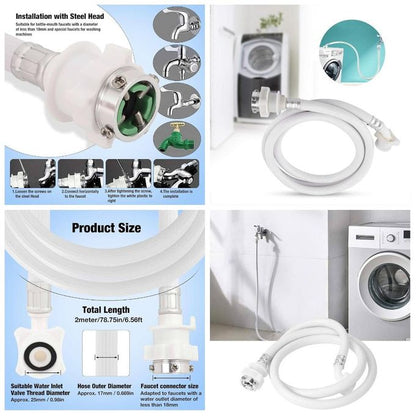 Universal Washing Machine Inlet Hose Pipe with Screws