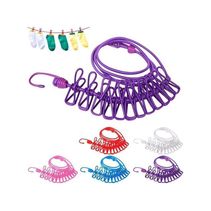 12 Clips Hanging Clothes Hooks