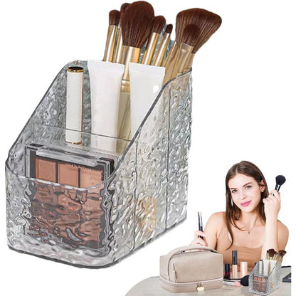 Clear Makeup Brush Holder, Transparent Makeup Storage Box